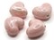 4 16mm Light Pink Porcelain Heart Beads Valentine's Day Beads